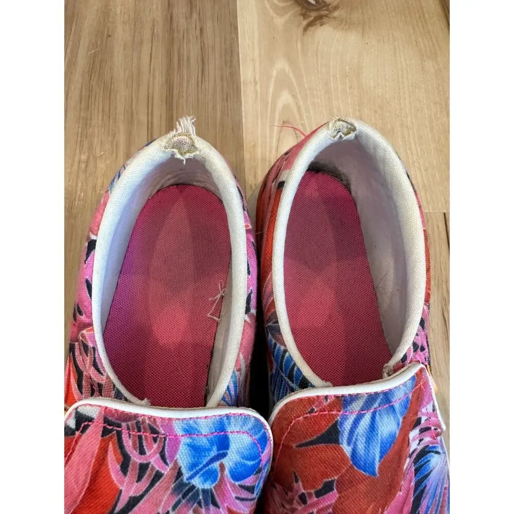 Nike Court Royale AC Slip-on Sneakers Laser Fuchsia Floral Print Size 9
